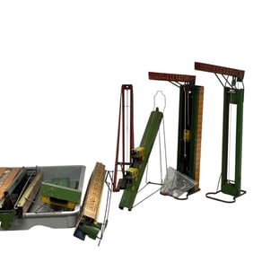 Tall WOLVERINE Tin Litho Elevator Mechanical Toy Group Lot - PARTS