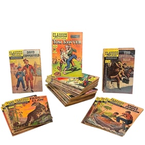 Group of over 50 Vintage Classics Illustrated Comics 1940's - 1950's