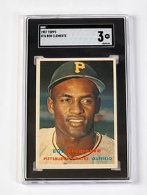1957 Topps #76 Roberto Clemente Pittsburgh Pirates SGC 3