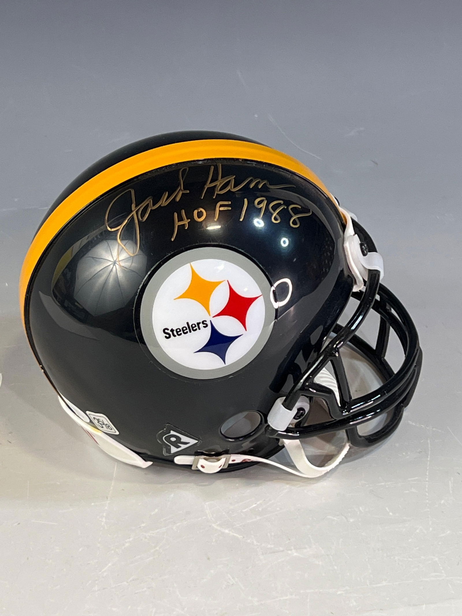 Jack Ham Signed and Inscribed Mini Helmet Pittsburgh Steelers (1 of 3)