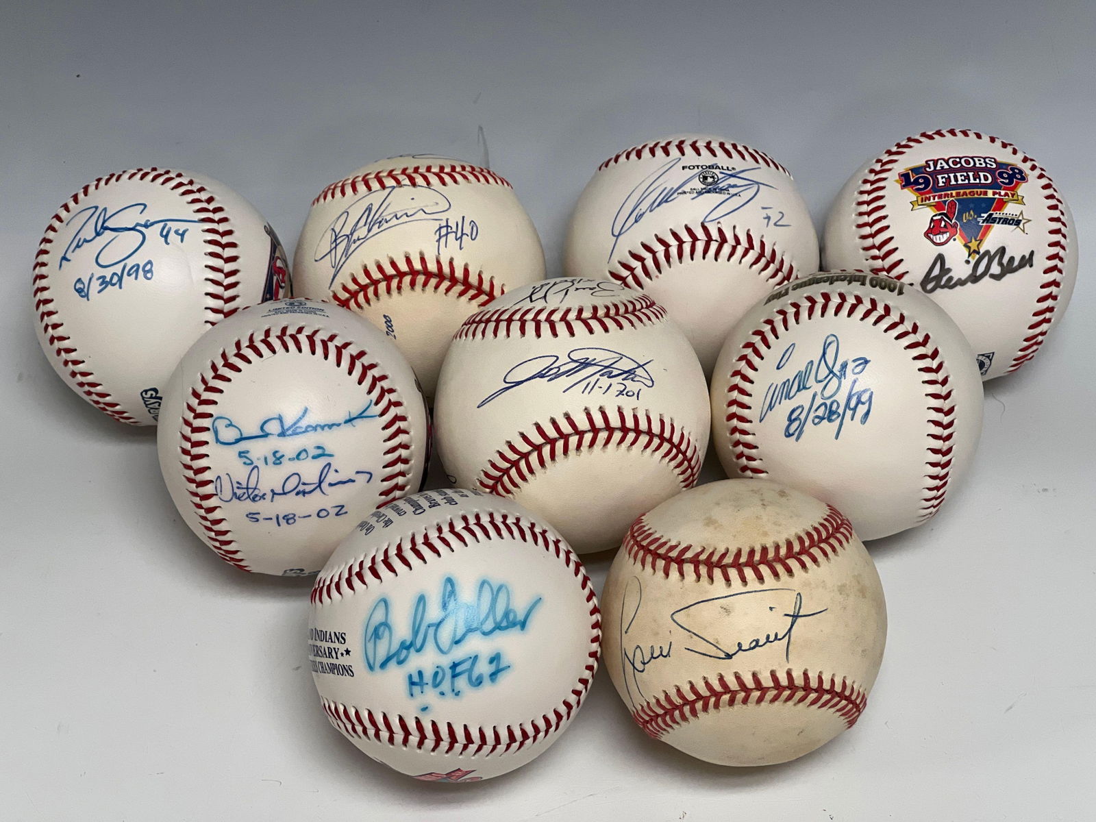 Cleveland Indians Players Autographed Baseballs (1 of 13)