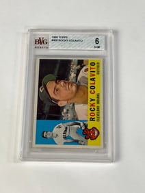 1960 Topps Rocky Colavito BVG 6 EXMT Cleveland Indians