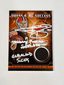 Johnny Manziel Signed and Inscribed Rookie Card