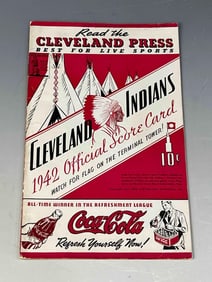 May 30, 1942 Cleveland Indians Program Cleveland Stadium St. Louis