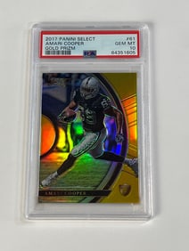 2017 Amari Cooper Panini Select Gold Prizm PSA 10 Rookie #09/10
