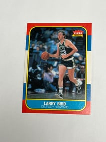 1986 Fleer Basketball #9 Larry Bird Boston Celtics