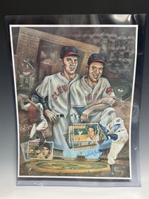 Bob Feller Autographed Lithograph Poster