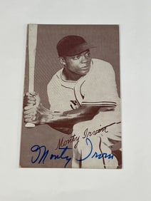 Monte Irvin Autographed Exhibit Card