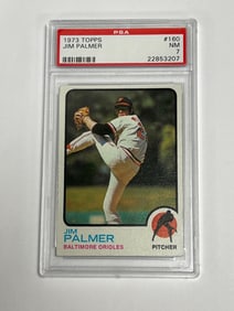 1973 Topps #160 Jim Palmer PSA 7 NM