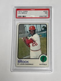 1973 Topps #320 Lou Brock PSA 7 NM