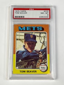 1975 Topps #370 Tom Seaver PSA 8 NM-MT