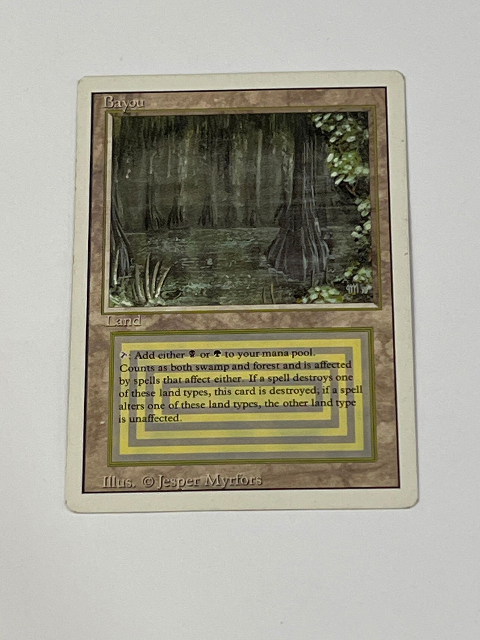 1994 Magic: The Gathering Revised Edition Bayou Dual Lands (1 of 10)