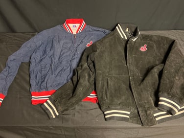 (2) Cleveland Indians Size Large Jackets