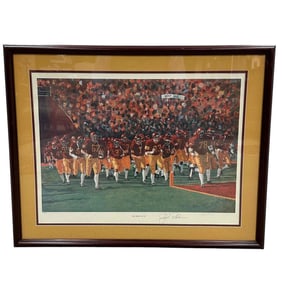 John Robinson Signed USC 1993 Lithograph #69/1000