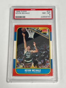 1986 Fleer #73 Kevin McHale PSA 8 NM-MT Boston Celtics