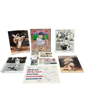 Grouping of Cleveland Related Autographs Wamby, Otto, Feller +