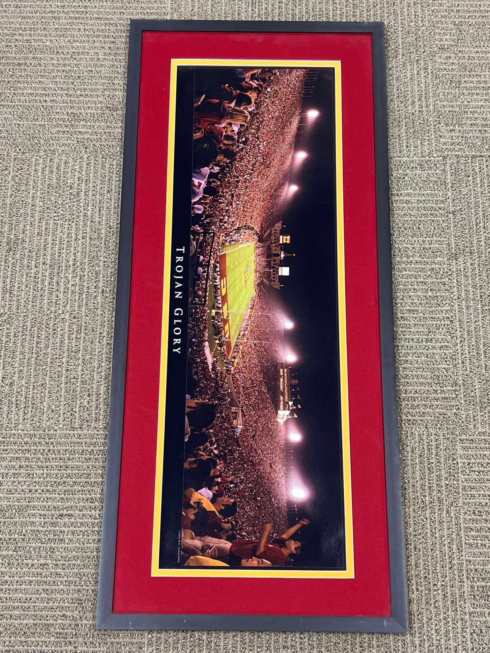 USC Trojan Fooball Panoramic Photo LA Memorial Coliseum (1 of 4)
