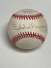 Eddie Murray Autographed 1995 World Series Baseball Cleveland