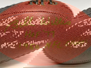Bill Willis Signed and Inscribed Football JSA !WOW!