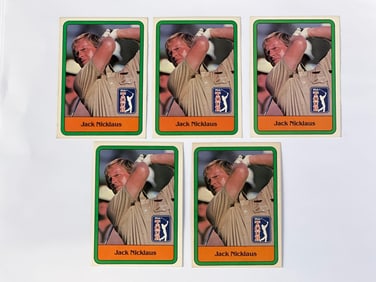 1981 Donruss Golf #13 Jack Nicklaus Rookie Cards (5)