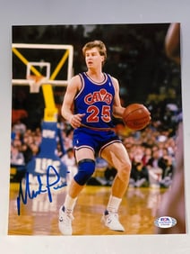 Mark Price Autographed Photo Cleveland Cavaliers PSA