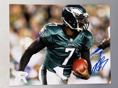 Michael Vick Autographed Photo Philadelphia Eagles JSA