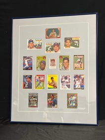 Cleveland Indians Baseball Card Greats Framed Display - Very Heavy