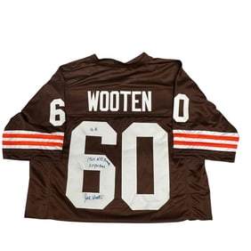 John Wooten Autographed Cleveland Browns Jersey