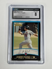 2001 Bowman #264 Albert Pujols Rookie CGC 8 NM-MT