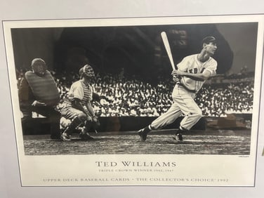 1992 Upper Deck Ted Williams LE Lithograph #1205/12000