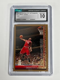 2005-2006 Bowman Gold DP and Prospects #23 LeBron James CGC 10
