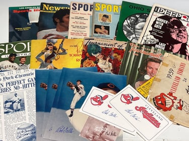 Group of Programs, Magazines and Autographs