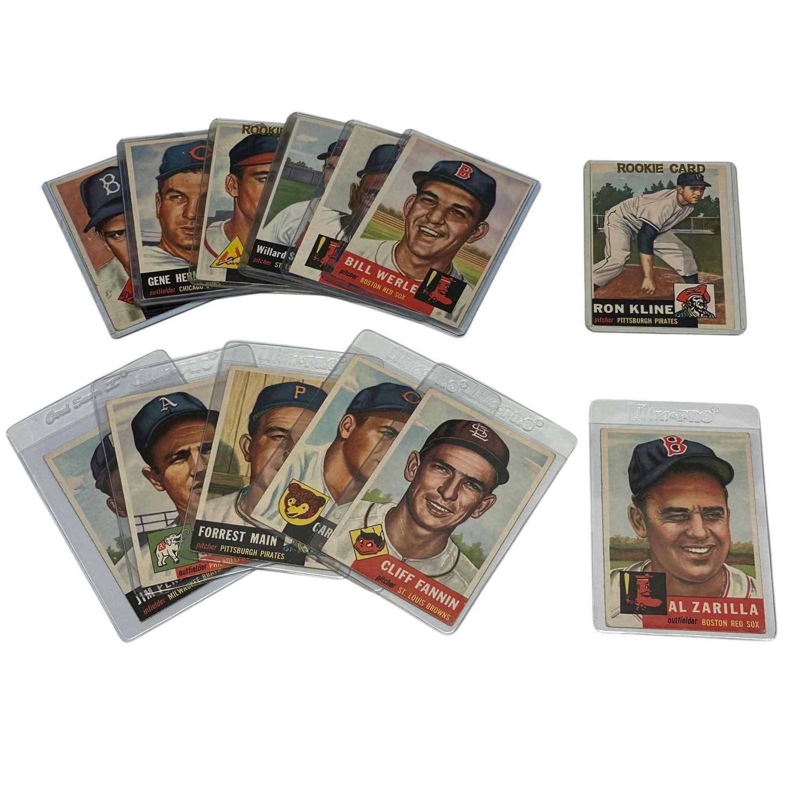 1953 Topps Baseball Card Mid High Numbers (15) (1 of 14)