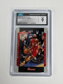 2004-05 Bowman #23 LeBron James CGC MINT 9 Second Year!