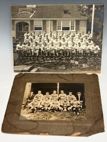 Vintage Football and Baseball Cabinet Photos (2)