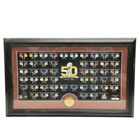 Super Bowl 50 Limited Edition Medallion and Print Framed and Matted