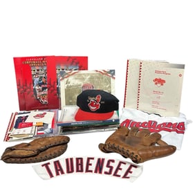 Cleveland Indians and Baseball Related Fan Lot