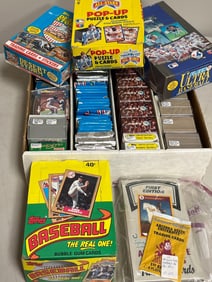 Unopened Wax and Baseball Card Collection