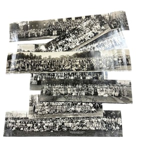 (10) Panoramic Photos from 1920's Ohio Organizations, Reunions