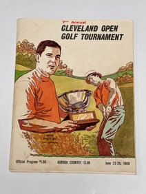 1969 Cleveland Open Signed Program Palmer, Nicklaus, Trevino +++ JSA