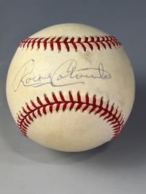 Rocky Colavito Autographed Baseball Len Barker Collection