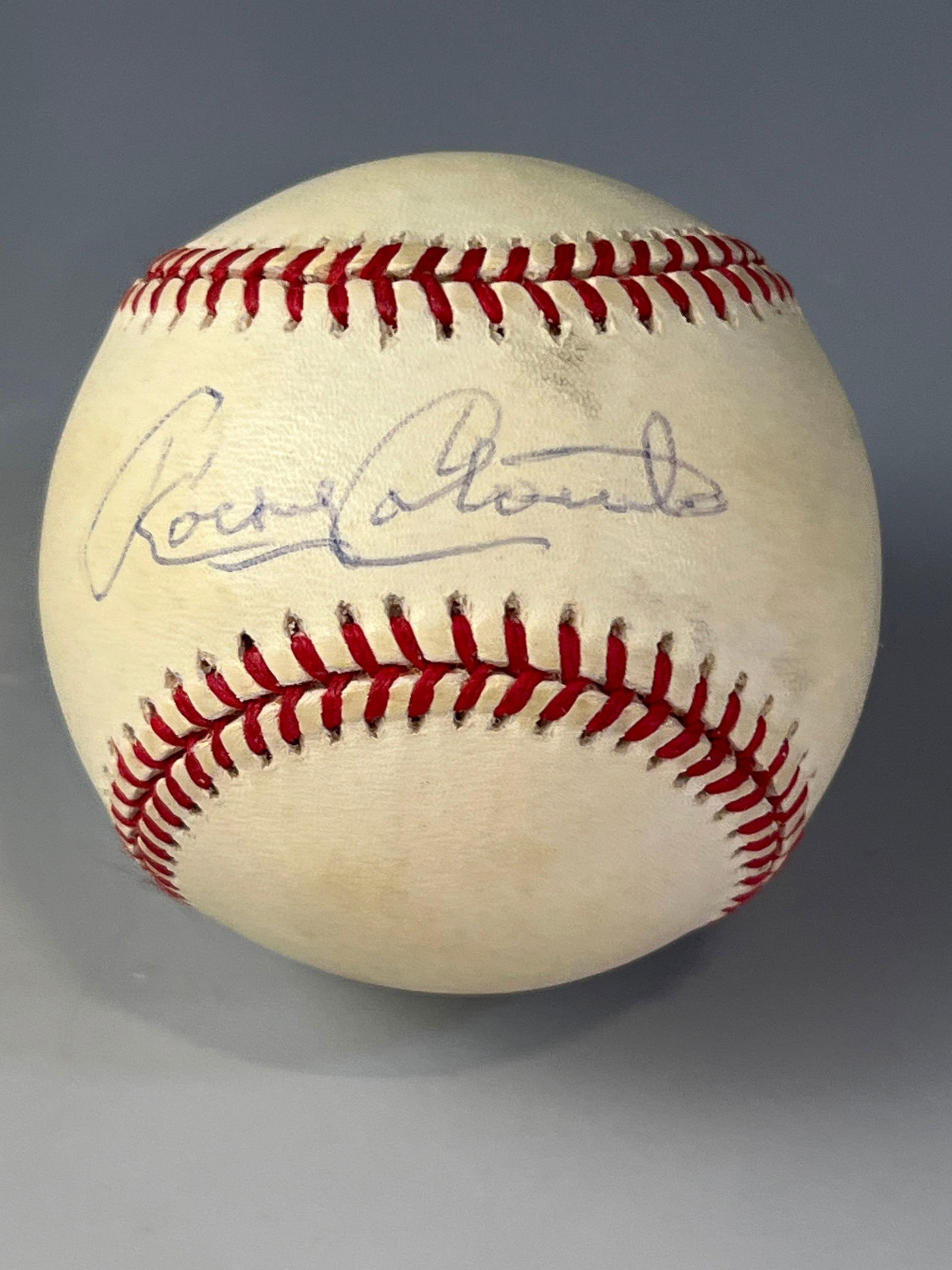 Rocky Colavito Autographed Baseball Len Barker Collection (1 of 9)