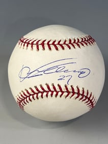 Vladimir Guerrero Autographed Baseball Len Barker Collection