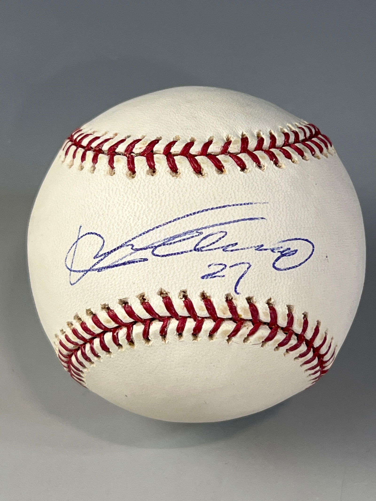 Vladimir Guerrero Autographed Baseball Len Barker Collection (1 of 9)