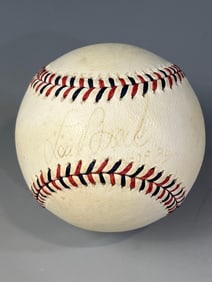 Lou Brock Autographed 2000 All-Star Game Baseball Len Barker Collection