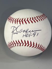 Rod Carew Signed and Inscribed HOF 91 Baseball Len Barker Collection