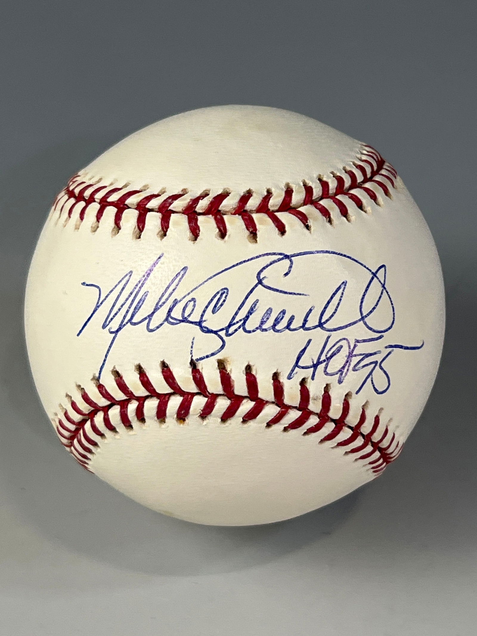 Mike Schmidt Signed and Inscribed HOF 95 Baseball Len Barker Collection (1 of 9)