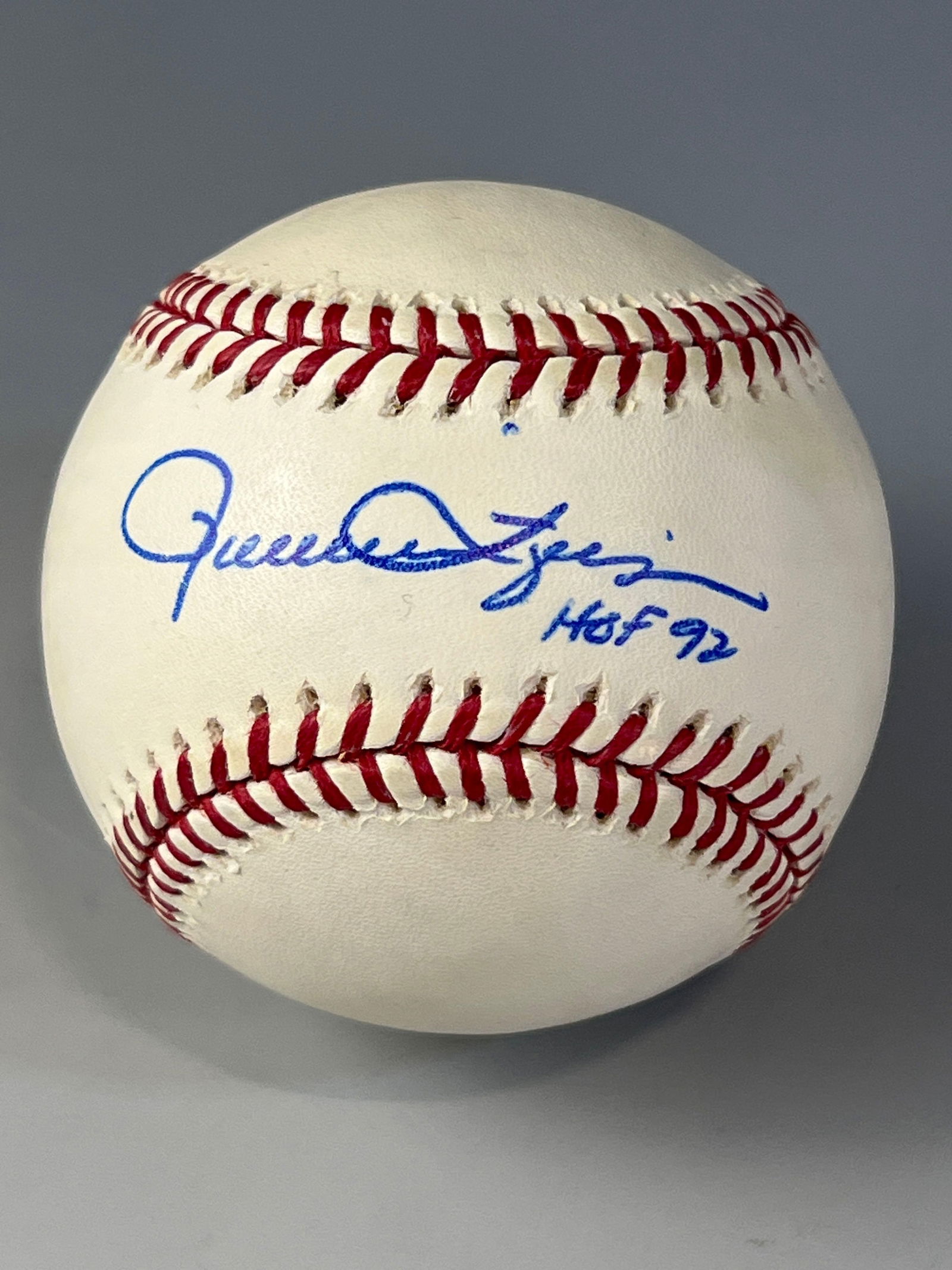 Rollie Fingers Autographed HOF 92 Baseball Len Barker Collection (1 of 10)