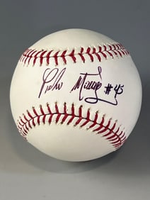 Pedro Martinez Autographed Baseball Len Barker Collection
