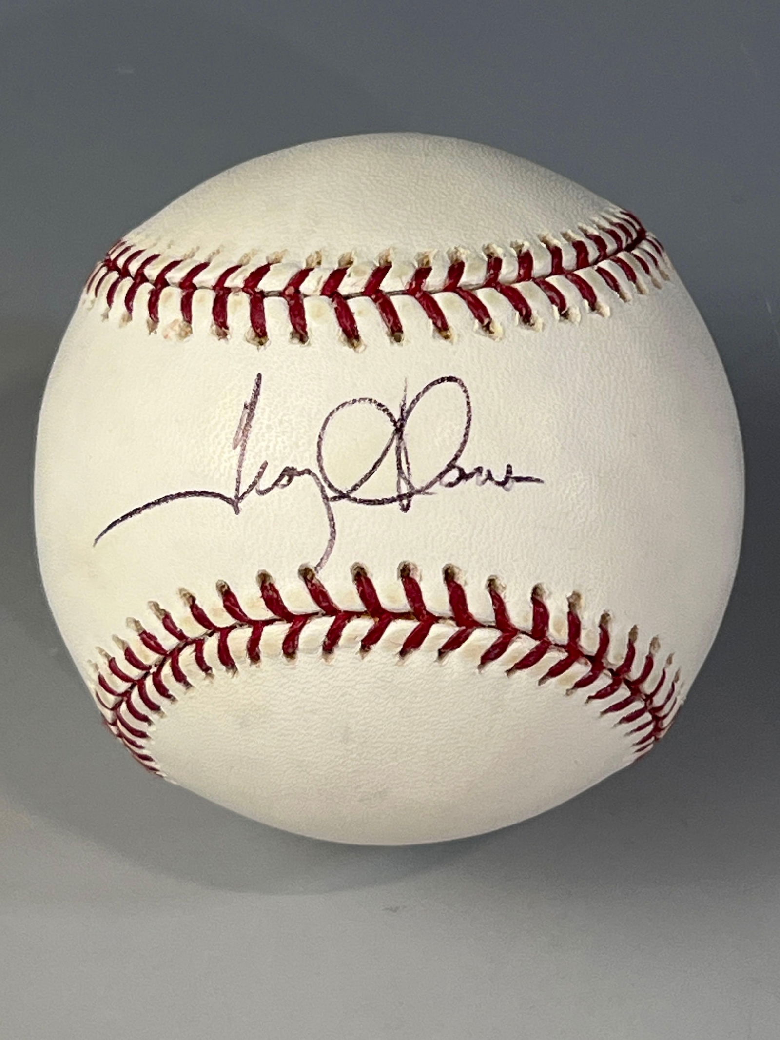 Jim Abbott Autographed Baseball Len Barker Collection (1 of 9)